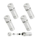 Aopin8mmミストノズル銅調整可能水流クイックコネクタ0.6mm/0.024”屋外冷却、庭の灌漑、噴水、温室用のオリフィス噴霧ミスタースプレーノズル4Pcs