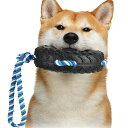 FERRISA犬おもちゃ噛むおもちゃ頑丈ロープ犬のおもちゃ歯磨き壊れにくい引っ張り犬用おもちゃストレス解消運動不足対策歯清潔タイヤ形ペット用おもちゃ中型大型犬知...