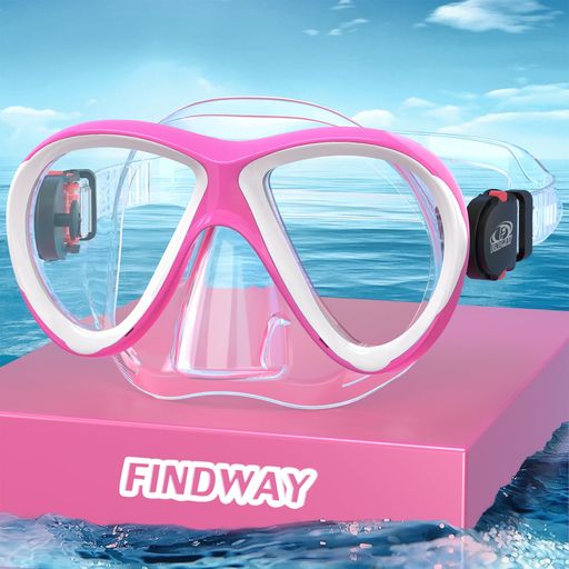 FINDWAYゴーグル水泳子供キッズシュノーケリングマスクスイミングゴーグル子供用水泳ゴーグル強化ガラス水中メガネUVカット曇り防止水漏れ防止抗菌適用3-14歳ボーイズガール