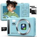 デジカメ4K6400万画素30FPSデジタルカメラAFオートフォーカス笑顔検出16Xデジタルズーム2.4インチIPSスクリーン充電式YOUTUBEカメラ初心者向けウェブカメラ誕生日VLOGクリスマス新年軽量携帯便利(2)