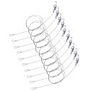 リッセイピクチャーレール耐荷重約20kg自在金具付径2.0mm(全長1.0m/10本セット)
