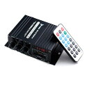 MIFOオーディオアンプ出力20W+20W2chUSB/SDカード再生可アルミボディコンパクトサイズHi-Fiステレオアンプ2Aアダプター/リモコン付多機能パワ...
