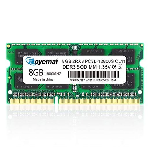 8GB PC3L-12800S DDR3L-1600 DDR3 12800 SODIMM 204ピン CL11 RAM MAC対応モデル（電圧1.35V 1.5V 両対応) メモリモジュール INTEL AMD MAC SYSTEM ノートパソコン用