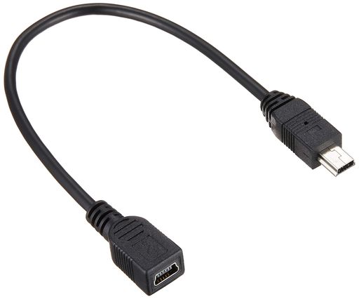 変換名人デジタルカメラPHS用USB延長ケーブルデータ転送&充電対応MiniBオス-メスUSBM5/CA20F(2.0)