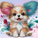JISHSHAYダイヤモンドアート特殊形状ラインストーン30x30cm5Dダイヤモンドアート犬ビーズアート上級者ダイヤモンドアート特殊ビーズダイヤモンドペインティング初心者ダイヤモンドアート…(3)