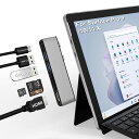 SurfacePro11ハブ、SurfacePro9/10/11/Xハブ4KHDMIポート+100WUSB-CThunderbolt4(ディスプレイ+データ+PD充電)+2USB3.0ポー+SD/TF(Micro(2)