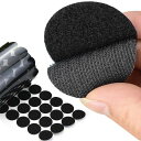 SANJAOYEE面ファスナー丸型強力マジック付きテープ両面テープ付き粘着テープ円形の直径15mm60組セット粘着力強い両面テープオスメス強粘着裏糊付超強力粘着耐熱防水業務用DIY用家庭用