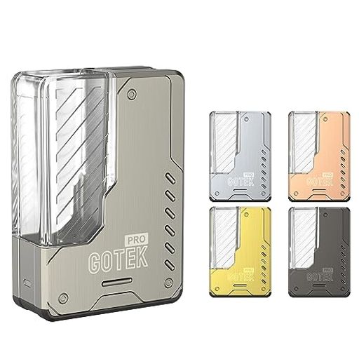 ASPIRE GOTEK PRO 電子タバコ ベイプ PODタイプ スターターキット 1500MAHバッテリー本体 4.5ML ゴーテック ポッド カートリッジ 0.8Ωコイル【ニコチンなしリキッドなし】 (【MOD】TITANIUM)