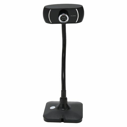 Vbestlifeウェブカメラ、640x480HDウェブカメラ、マイク付き、360°回転ホース付き、電話会議用