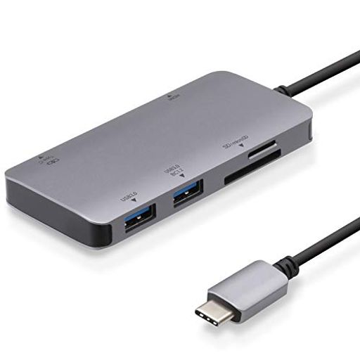 GR USB TYPE-C nu hbLOXe[V 6-IN-1 DST-C12SV/EC 100W PDΉ USB3.1 TYPE-C~1|[g USB3.0-A~2|[g 4KΉHDMI~1|[g SD/MICROSDXbg