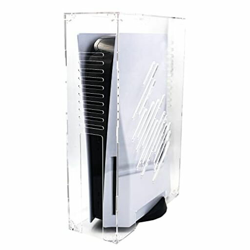 PS5Pro用カバーPS5ダストカバーPS5用ケースBlitzowlPS5本体用埃カバーPS5周辺機器透明アクリルケースプレイステーション5縦置用ホコリ防止防塵冷却保護カバーPS5PS5PRO対応