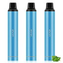 電子タバコ使い捨てVAPE9000回吸引可能3本セットシーシャーベイプ爆煙水蒸気タバコ禁煙電子たばこニコチンゼロLEDライト付きARASHI(ストロングメンソー...