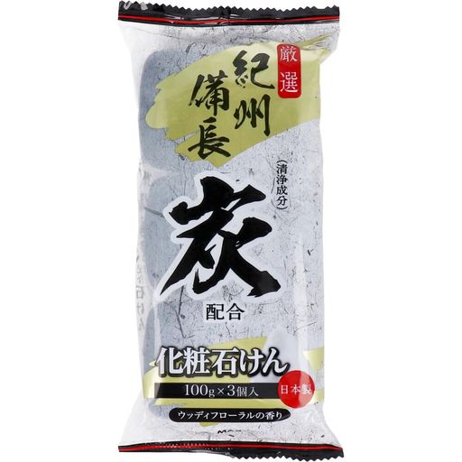 炭石けんウッディフローラルの香り100gx3個入 炭石けんウッディフローラルの香り100gx3個入