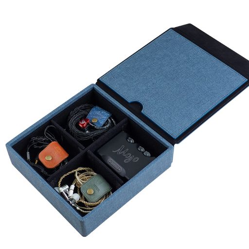 MITER�����󥰥�����DAP+Earphone����ۥ��ǼCarryingCaseCoverforDigitalAudioPlayerandIEMEarphones(4����ۥ�ʿ��ʼ�Ǽ-Blue)