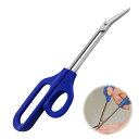 PAVIKE足爪はさみ超ロングハンドル用足爪はさみ厚い爪キューティクルトリマー長い柄マニキュアペディキュアツール厚い足の爪用のキューティクルはさみ届きやすいハンドルユニークなデ…