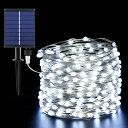 【新型大LEDビーズ】cshareソーラーLEDストリングライトソーラー充電式LEDイルミネーションライト200LED電球20mIP65防水8点灯モード夜間自動点灯キャンプ用ガーランドライトLEDイルミネーショ…