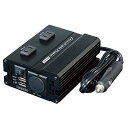 メルテック(meltec)車載用DCDCコンバーターデコデコ静音タイプ3way(USB&コンセント&アクセサリーソケット)DC24Vコンセント2口150WUSB2口4ADC12V1口60WMeltecHDC-150