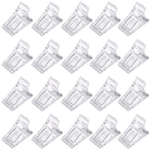 20透明ネイルアートクリスタルネイルモールド固定クリップクリスタル接着剤クリップクリスタルエクステ..