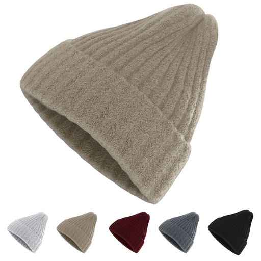 [Eollo]ニット帽子男女兼用カジュアル帽子ビーニー帽ニットキャップシンプル無地防寒スキー/通勤/通学/..