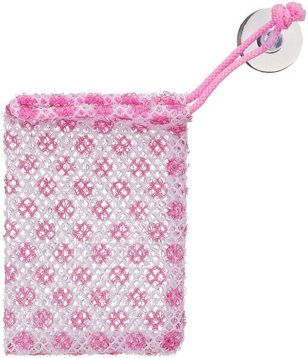 小久保たっぷり泡立つ立体メッシュ素材あわあわ石けんネットピンク