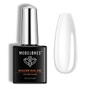 Modelones7in1ジェルネイル用ビルダージェル15MLボトル入り強化剤長さだし用ベースコートUV硬化付け爪ネイルアート用(クリア)