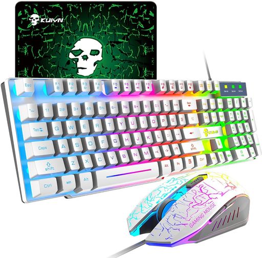 LexonTechxKUIYNT6ゲーミングキーマウスセットマウスパッド付き赤軸LEDバックライト104キー(US配列)USBメンブレン式有線高耐久防衝突防水多機能マルチメディアキー2400DPI調整でき6つのボタンあ… LexonTechxKUIYNT6ゲーミングキーマウスセットマウスパッド付き赤軸LEDバックライト104キー(US配列)USBメンブレン式有線高耐久防衝突防水多機能マルチメディアキー2400DPI調整でき6つのボタンあ…