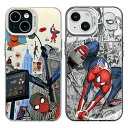 スパイダーマンiPhone15用ケース耐衝撃指紋防止耐久性スパイダーマンアイフォン15用ケースカメラレンズ保護付き傷つけ防止スパイダーマンiPhone15用スマホケース
