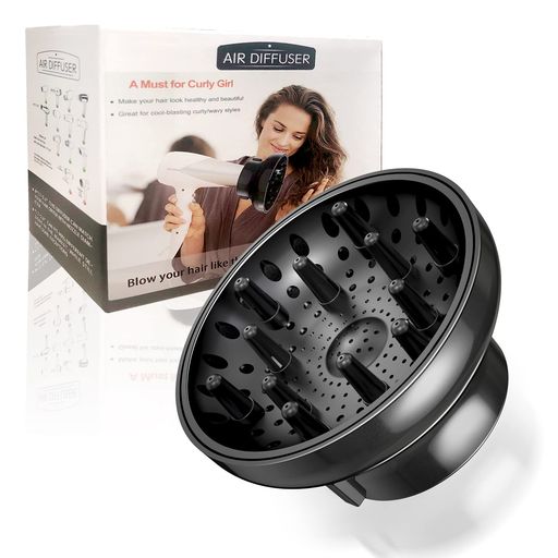 ヘアドライヤーディフューザーアタッチメントユニバーサル調整可能なプロのサロンツールカーリーヘア用ほとんどの種類のブロードライヤー直径に適合(4.3-6.5CM)