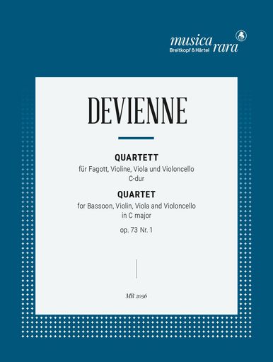 原題:DevienneFrancois:QuartetinCmajorop.73no.1 編成・種類:ファゴット、ヴァイオリン、ヴィオラ、チェロ