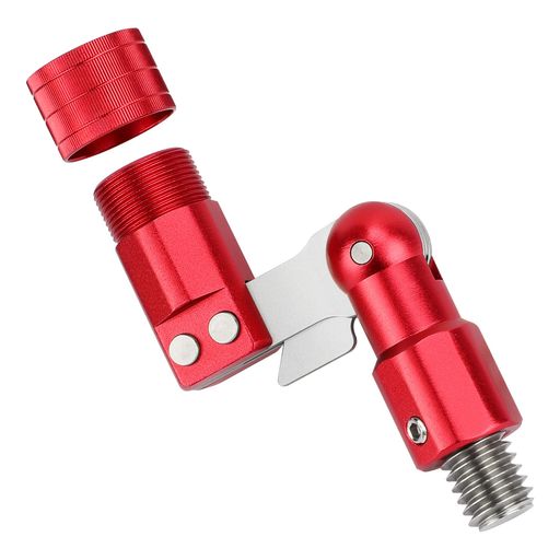 KOMCLUB タモジョイント アルミ ロック機能付き 交換用パーツ(レッド)