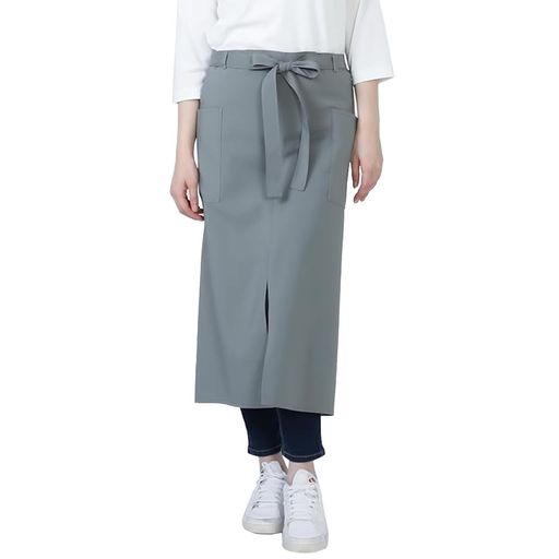 Fサイズ:前中心丈75cm・ウエスト巾96cm・腰ひも長さ270cm 耐塩素・撥水撥油・ストレッチ・速乾機能付き 腰ポケット2つ・ベルトループ付き 軽量でシワにもなりにくい・動きやすいセンタースリット入り 耐塩素性で高耐久、はっ水・撥油機能で汚れを防ぐ
