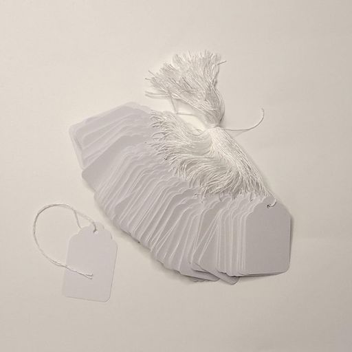 ESJNNK値札タグ100枚入りプライスタグ価格タグカード荷札下げ札糸付きクラフト紙ネックレス/ブレスレッ..