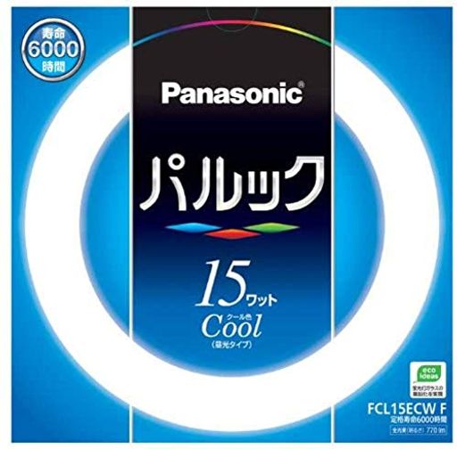 パナソニック丸形蛍光灯(FCL)パルック15W形G10qクール色FCL15ECWF