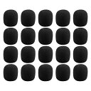 IPLUSMILE 40PCS マイクスポンジ ピンマイク スポンジ 風防 マイク ヘッドセット 厚 水洗い可能 内径5MM/8MM/13MM 40個入り 黒(...