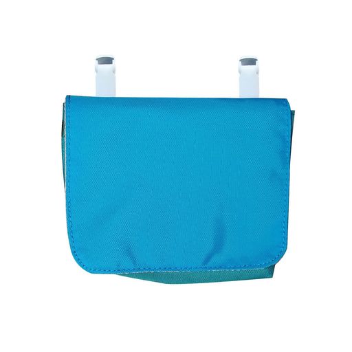 撥水ナイロン移動ポケット男の子女の子クリップ子どもポシェットティッシュ入れ無地(ブルー)