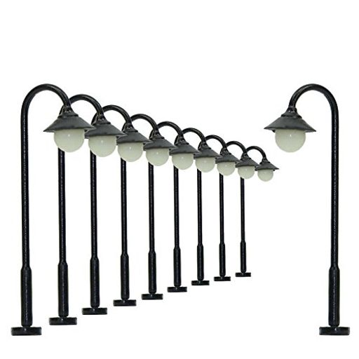 モデル街灯道路灯街灯柱LEDライト35mm1:120~1:15010本入り鉄道模型建物模型ジオラマ情景コレクション教育DIY