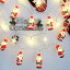イルミネーションライト LEDストリングライト ランタン イルミネーション 可愛い サンタ 装飾 クリスマス飾り 飾り 10灯1.5M /20灯3M 電池式 部屋 玄関 飾り 装飾 クリスマスパーティ 演出舞台 ZK1053 (20灯 サンタ01)