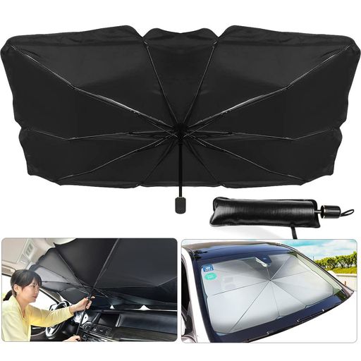 車用サンシェード折り畳み式傘型フロントガラス用車用パラソルフロントシェード車ひよけシェードXADMIN..