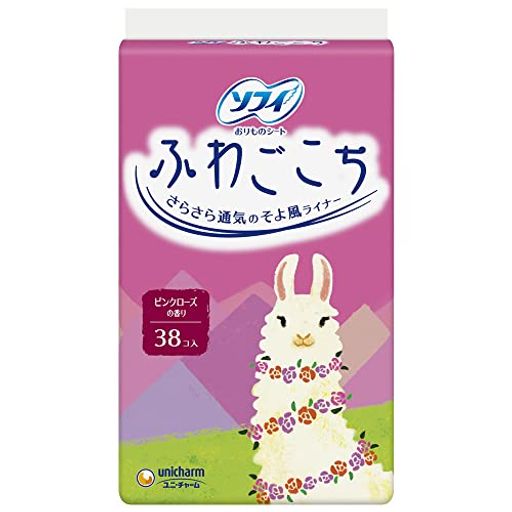 ソフィ ふわごこち ピンクローズの香り 38コ入(UNICHARM SOFY)