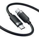 toockiUSBCケーブル2M60WシリコンケーブルブラックPD/QC急速充電タイプCケーブル絡まない断線防止充電ケーブル結束バンド付きPhone16/Phone15/PhonePlus、MacBook