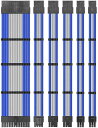 UPHERE電源延長スリーブケーブル300MMPSU延長ケーブル16AWG高純度銅ATX/EPS/PCI-E対応PC/配線整理高耐久柔軟性ガイド付き6本【SC3...