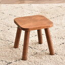 JIHYECOU椅子木製低いスツール正方形積み重ね24X24X24.5CM子供用ウォールナット腰掛け玄関踏台小さい台フラワースタンド花台室内組立簡単ミニスツールウッドスツール(ウォールナット)