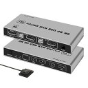 8KDISPLAYPORTKVM切替器2台PC切替4K144HZ120HZ2PCワンタッチ切替USB4出力KVMスイッチャーDP2入力1出力USB4出力スイッチPCセレクターキーボードプリンター共有(2)
