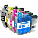 LC412LC412-4PK4色パック互換インクカートリッジLC412BKLC412CLC412MLC412Y標準容量最新IC残量表示対応型番Brotherブラ...