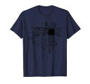 コンピューターチップCPUコアハートTシャツ