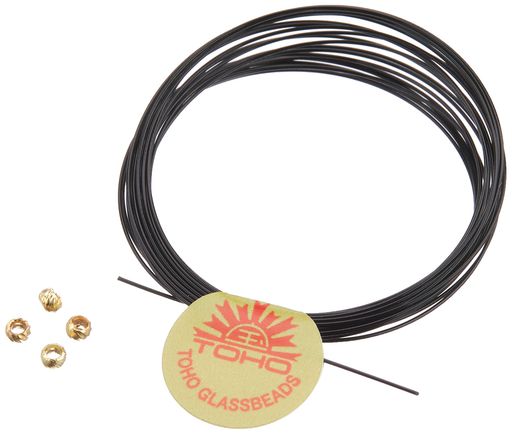 TOHOアクセサリーコード外径約0.4mmx長さ約2mα-702ブラック