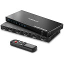 HDMI切替器AVIDGRAMHDMIセレクター4入力1出力4ポートIRリモコン付きHDCPHDR103D18GBPSFORXBOXPS4HDTVMONITOR対応(4入力1出力4K)