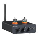 FosiAudioP3真空管プリアンプヘッドホンアンプ小型ホームオーディオミニ真空管プリアンプBluetoothaptXLLHD高低音制御対応HiFiステレオアクティブスピーカー適用RCA/AUXポート搭載電源付き