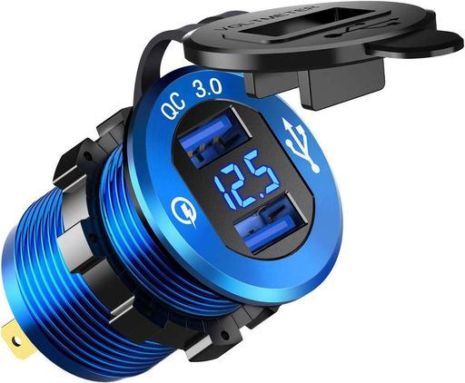 ZUKIDA12VUSB󥻥QUICKCHARGE3.0ǥ奢USBŴ諒åȡUSBåLEDŰդɿ奢...