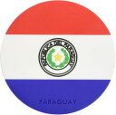 青芳CASUALPRODUCT世界国旗コースターパラグアイΦ90MMワールドフラッグコースターPARAGUAY
